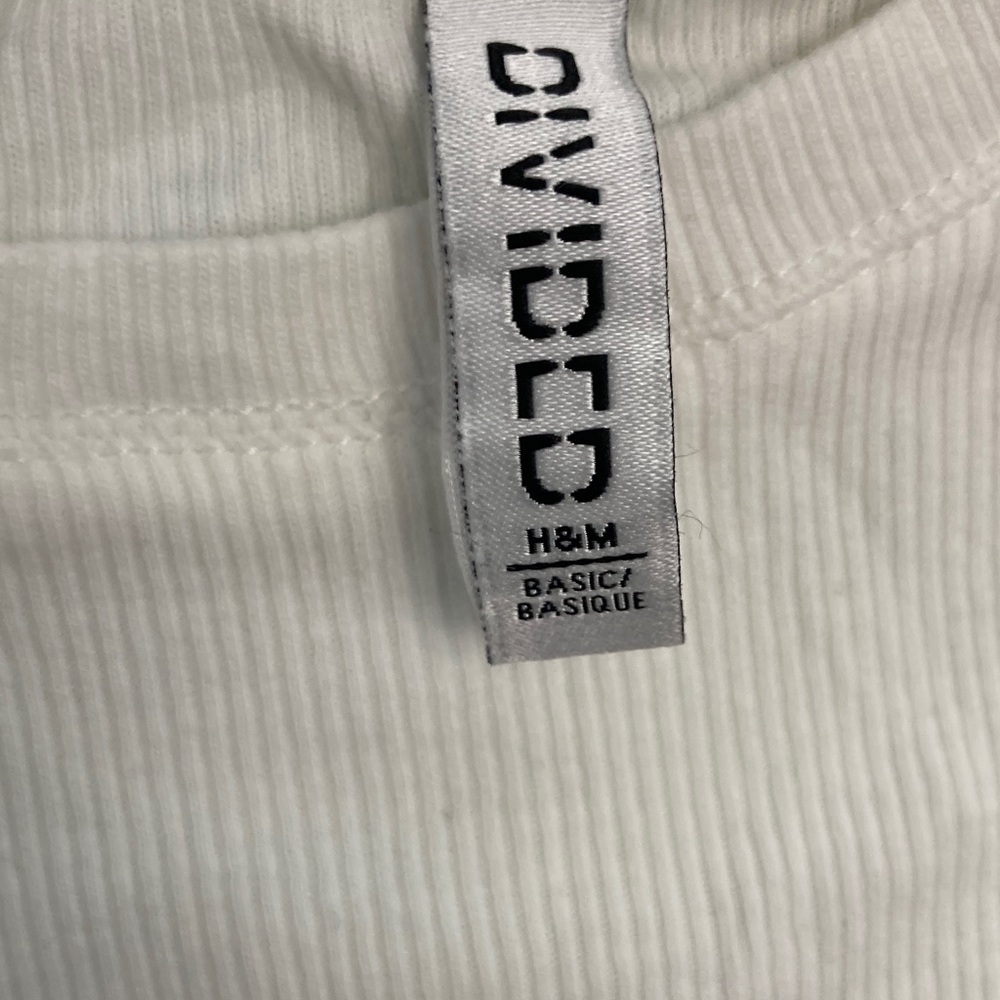 Divided Cream Ribbed Short Sleeve Tee - Picture 2 of 3